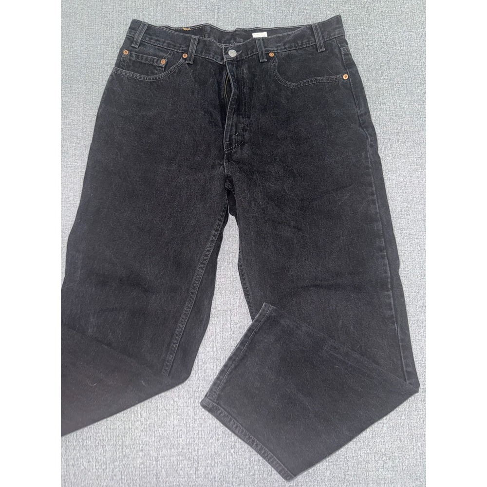 Levis 38x30 550 Relaxed Fit Jeans Black Denim Vintage USA Made